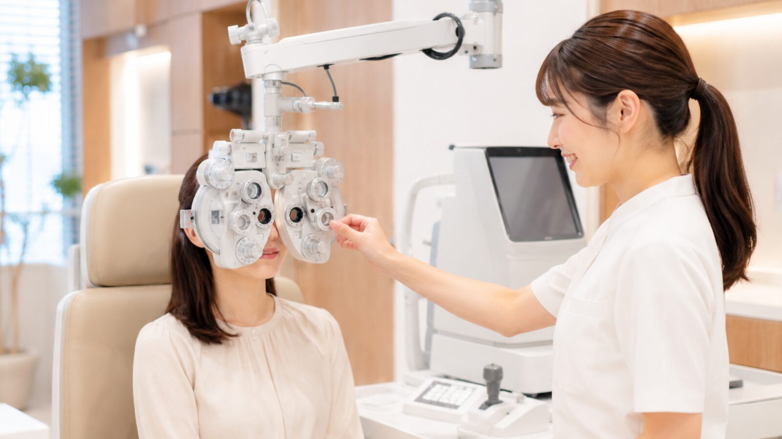 視力検査の様子